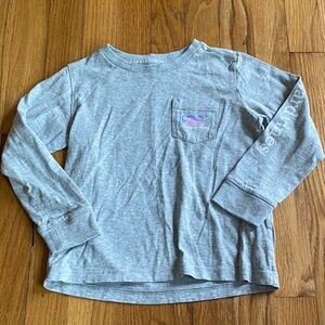 Vineyard Vines Light Gray Long Sleeve Tee